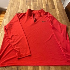 Nike dry-fit, quarter zip.